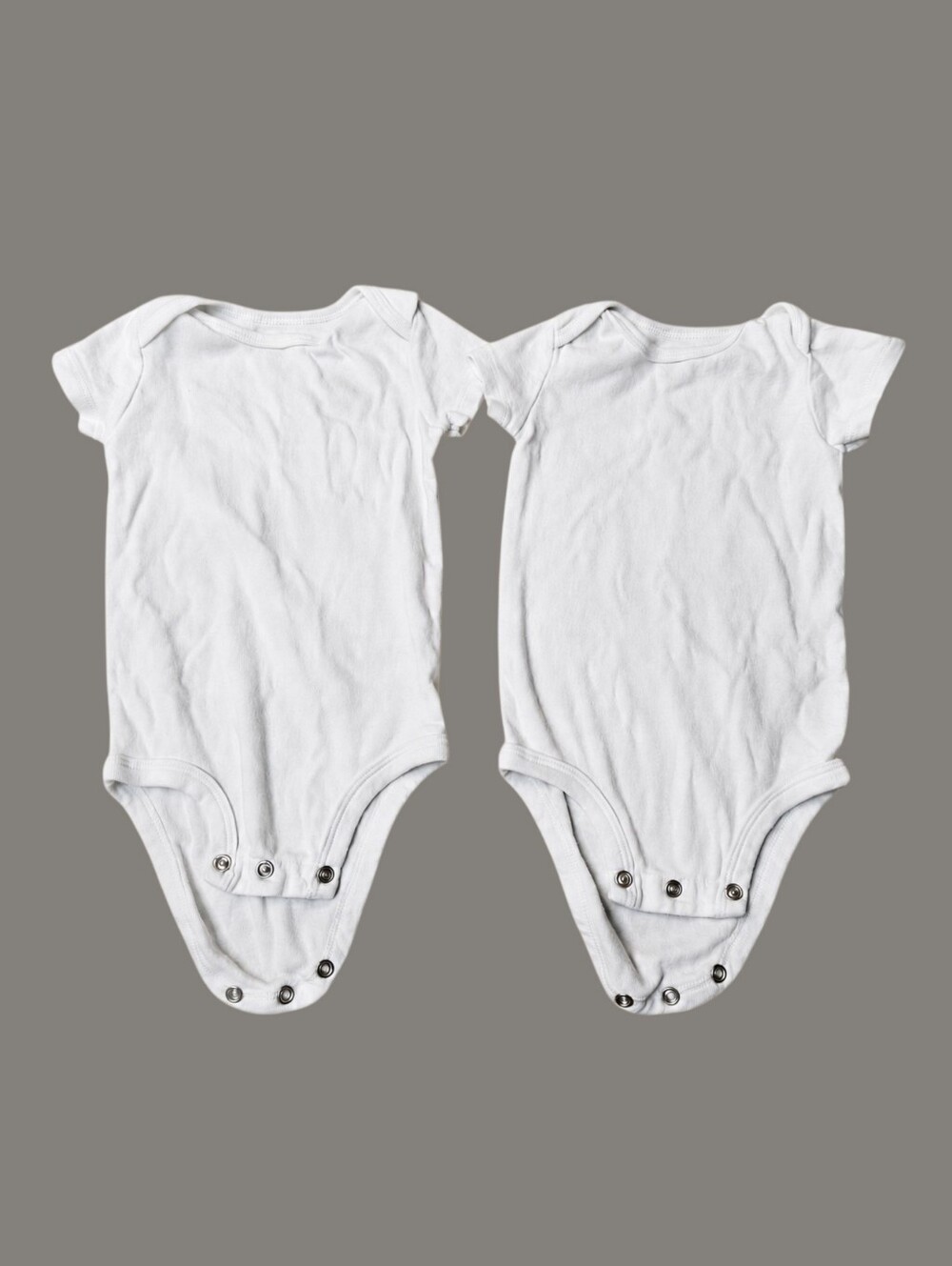 Carter's 9M White Short Sleeve Bodysuits 2 Pack